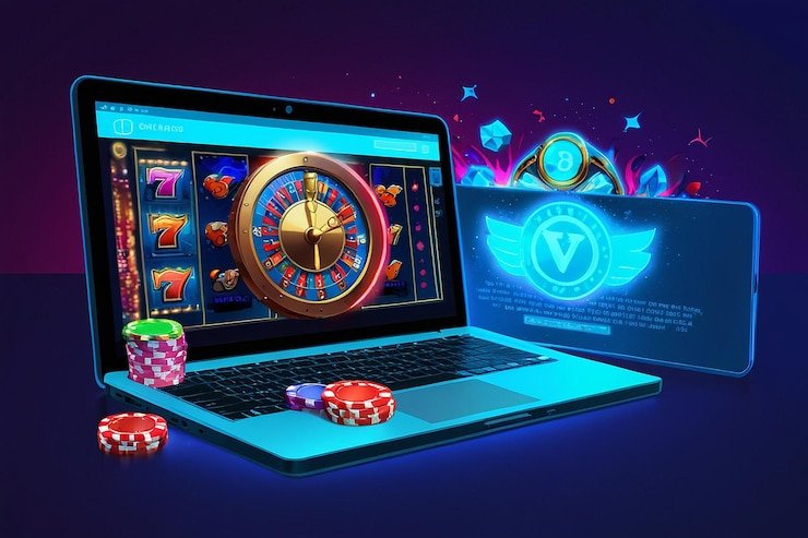 Antarmuka Gates of Olympus menampilkan grid permainan dan panel kontrol taruhan